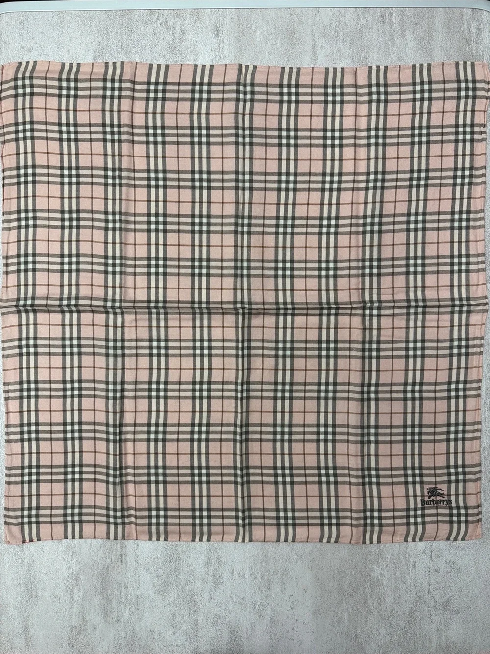 Burberry Pink and Beige Classic Check Scarf